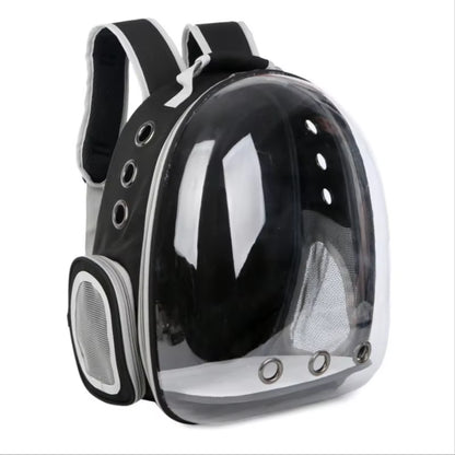 Stylish Transparent Bubble Pet Backpack - Perfect for Cats, Puppies & Small Animals on the Go!